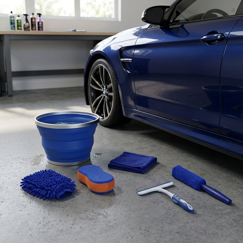 Microfiber Car Cleaning Kit – 6-Piece Set