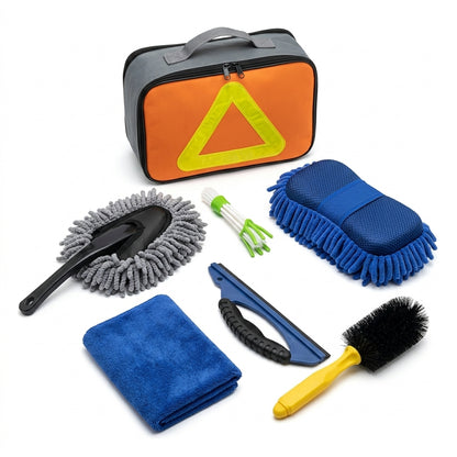 7-Piece Microfiber Car Wash Brush Kit