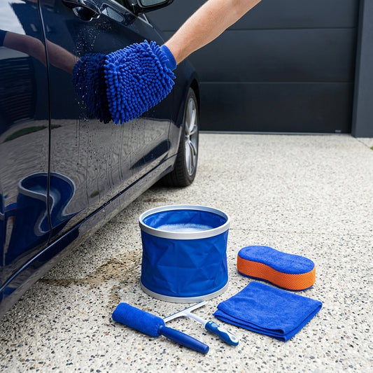 Microfiber Car Cleaning Kit – 6-Piece Set