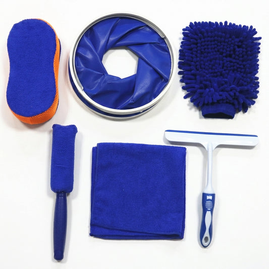 Microfiber Car Cleaning Kit – 6-Piece Set