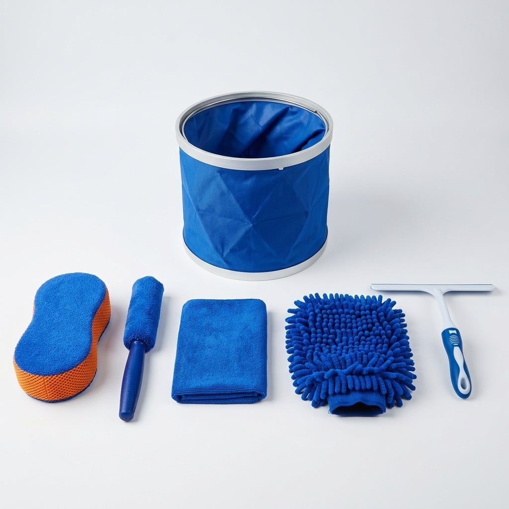 Microfiber Car Cleaning Kit – 6-Piece Set